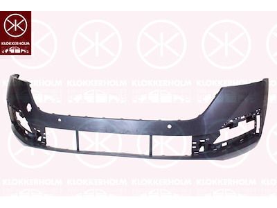 Bumper, Front, Smooth, with hole(s) for park distance control
