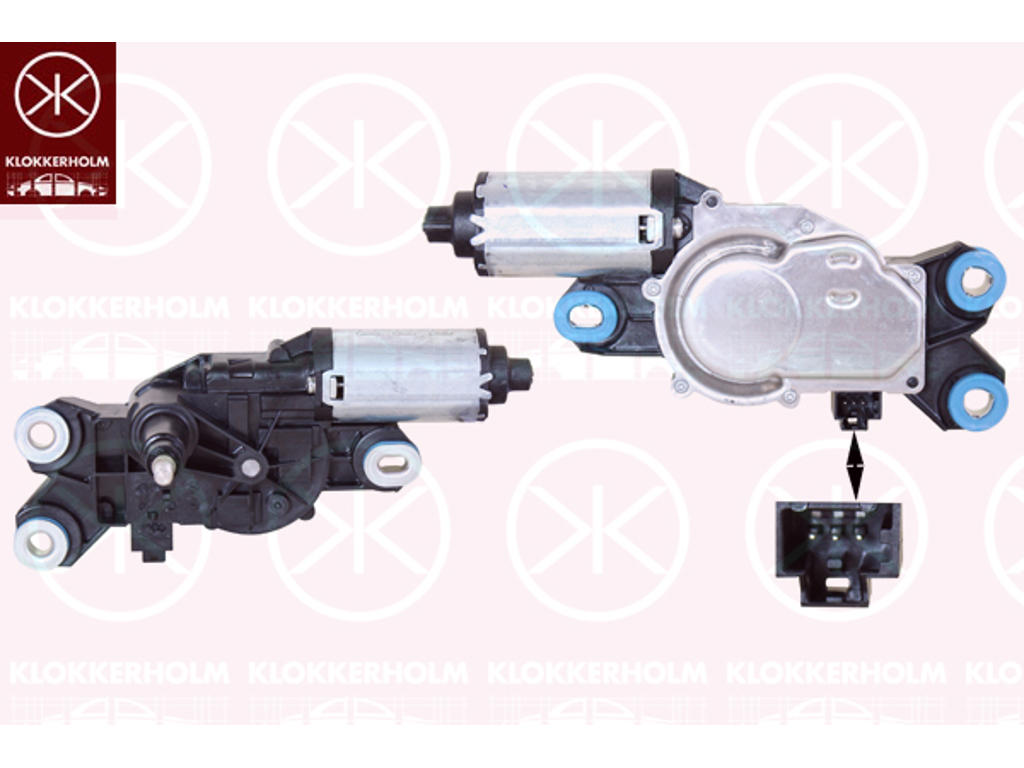 Wiper Motor, Rear, Voltage [V]: 12