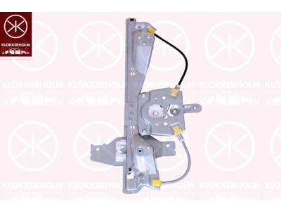 Window Regulator, without electric motor, Electric, Right Rear