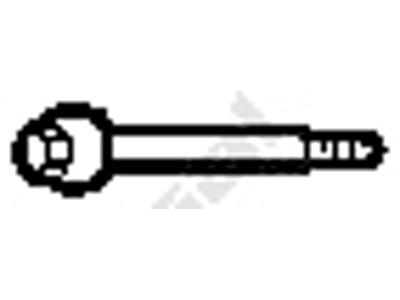 Bult, avgassystem, Gängmått: M6, Längd[mm]: 57