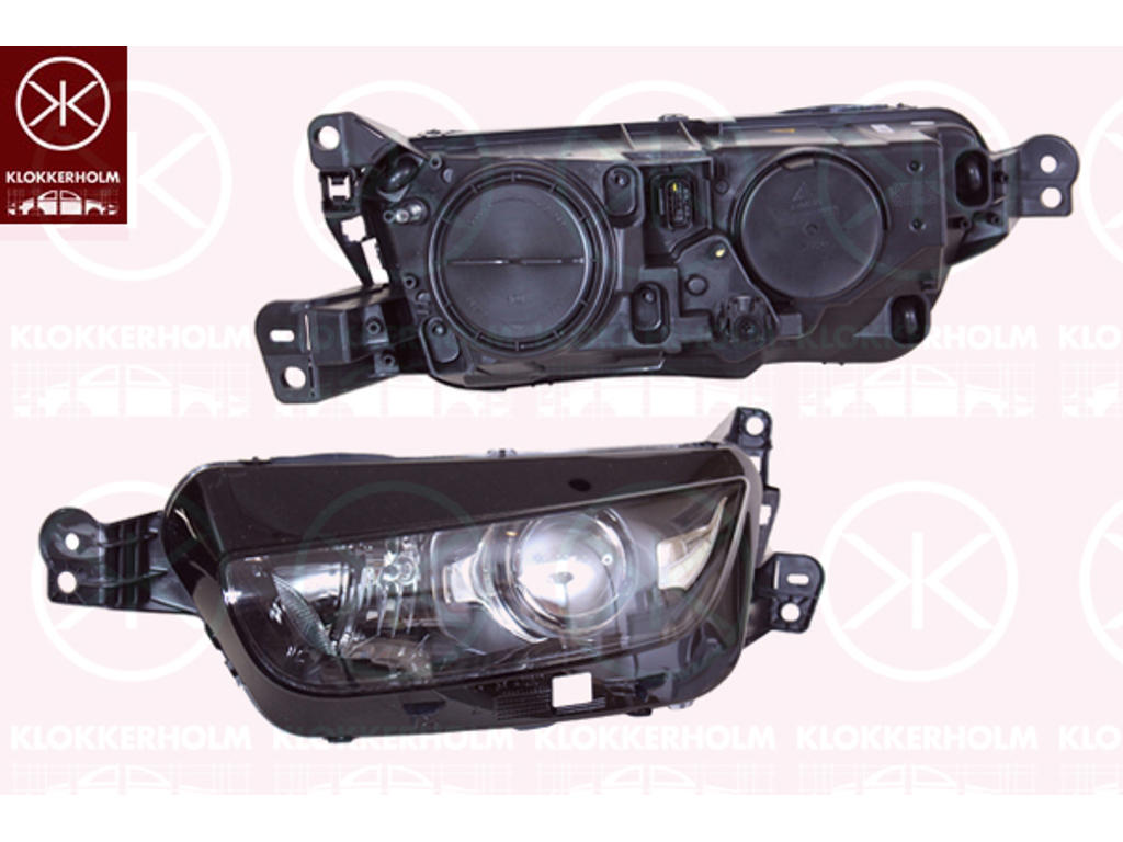 Headlight, Left, Illuminance [lx]: 20, Xenon, with dynamic bending light, with motor for headlamp levelling, AL