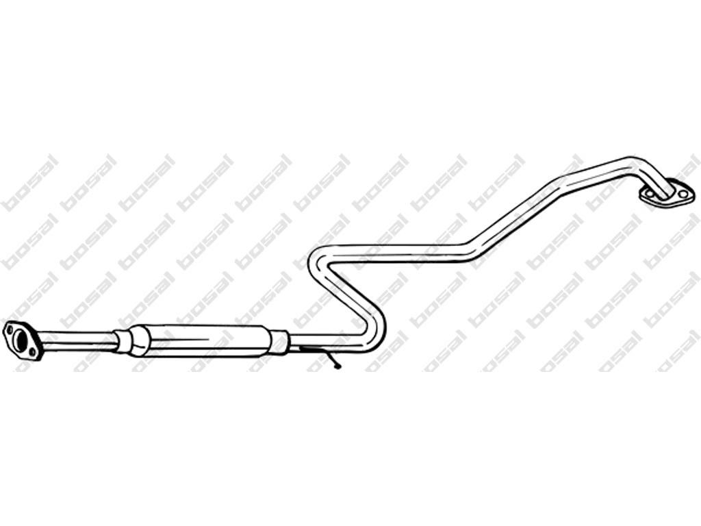 Centre Muffler, See accessories list for additionally required parts:  