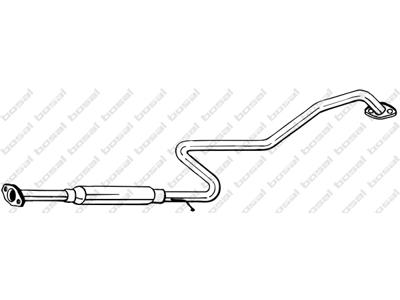 Centre Muffler, See accessories list for additionally required parts:  