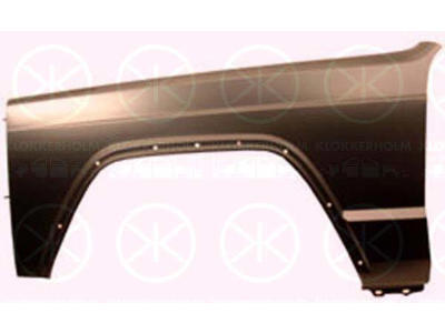 Wing, Left Front, with holes for trim/protective strip, without hole for direction indicator