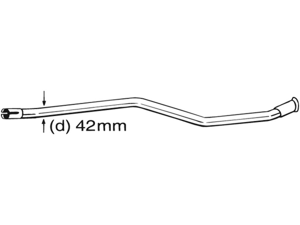 Repair Pipe, catalytic converter, See accessories list for additionally required parts:  