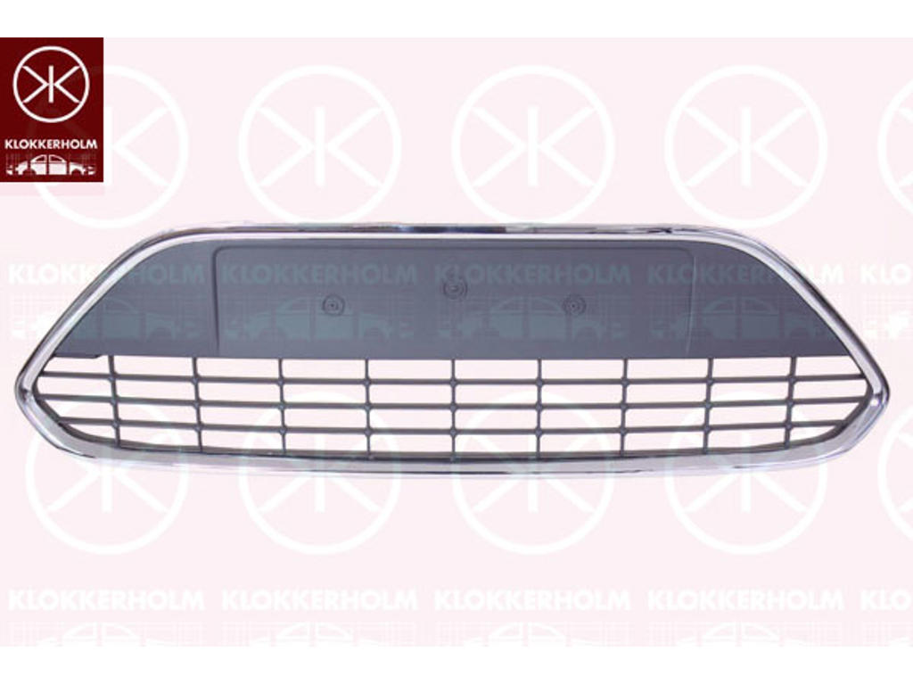 Ventilation Grille, bumper, Front, Full Body Section, chrome/black