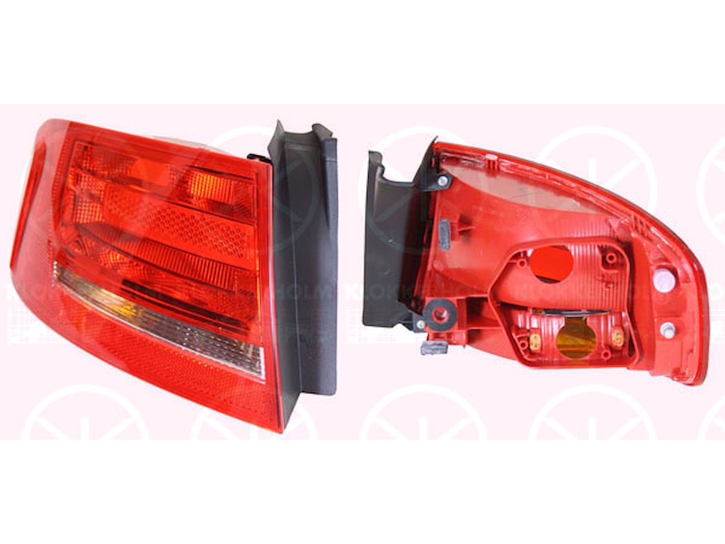 Tail Light Assembly, without bulb holder, Left, Outer section