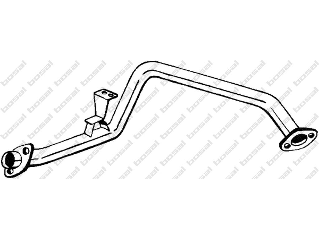 Exhaust Pipe, See accessories list for additionally required parts:  