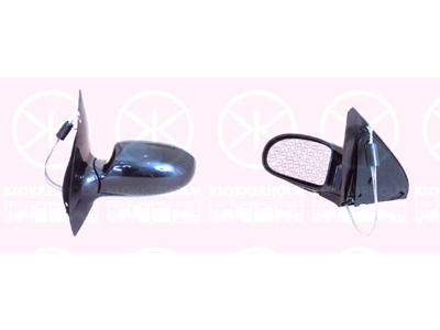 Exterior Mirror, Control: cable pull, Convex, Left