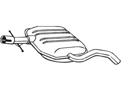 Centre Muffler, See accessories list for additionally required parts:  