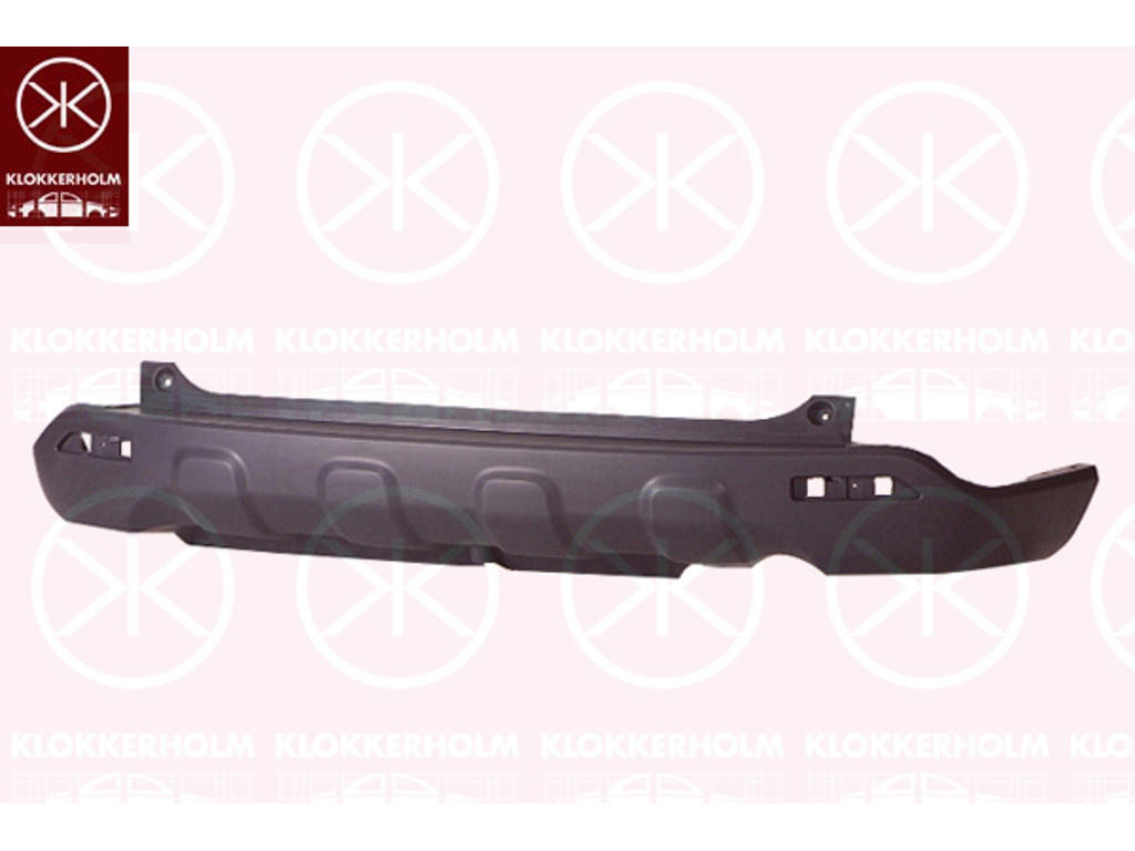 Буфер, сзади, гладкий