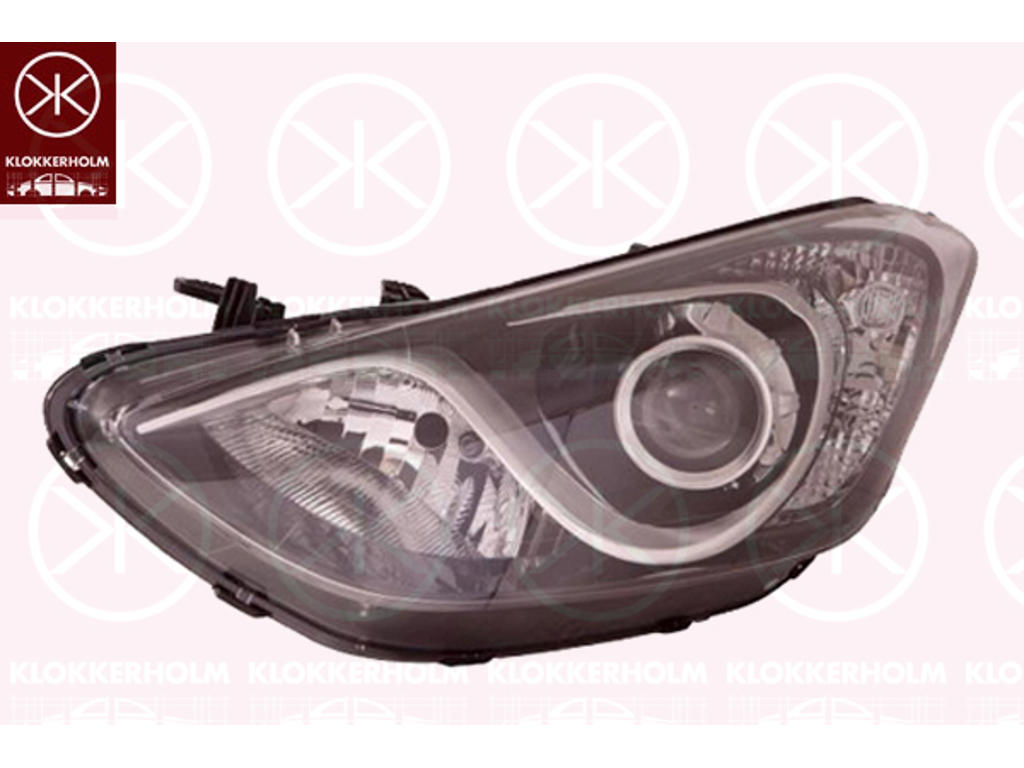 Headlight, Left, Illuminance [lx]: 12.5, H7/H7, with motor for headlamp levelling