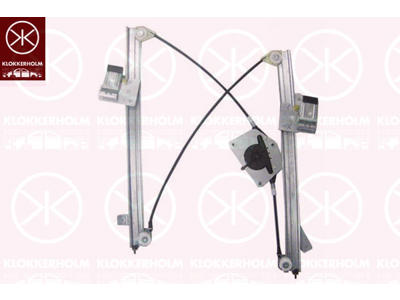 Window Regulator, without electric motor, Electric, Right Front