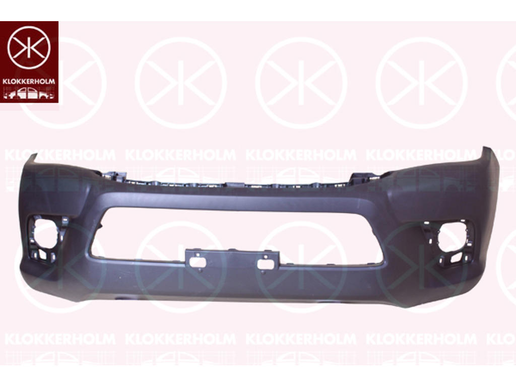 Bumper, 4WD, Front, with hole(s) for fog lights