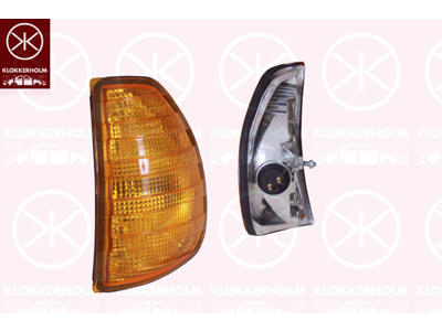 Direction Indicator, with bulb holder, yellow, Left