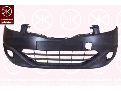 Bumper, Front, black, without hole(s) for washer nozzle