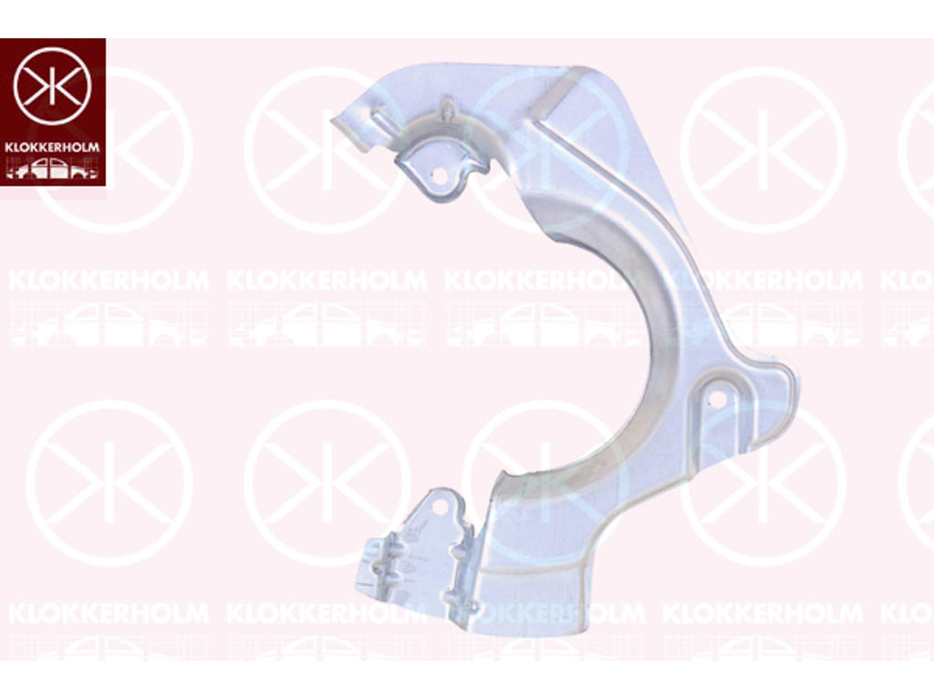 Splash Guard, brake disc, Front Axle Left, for brake disc diameter [mm]: 257, Zinc-coated