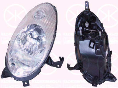Headlight, H4, for vehicles with headlight levelling, Left, Illuminance [lx]: 12.5, T.Y.C