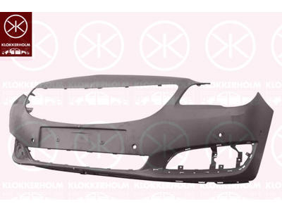 Bumper, with hole(s) for park assist (parallel parking), Front, Number of bores: 6, w/primer