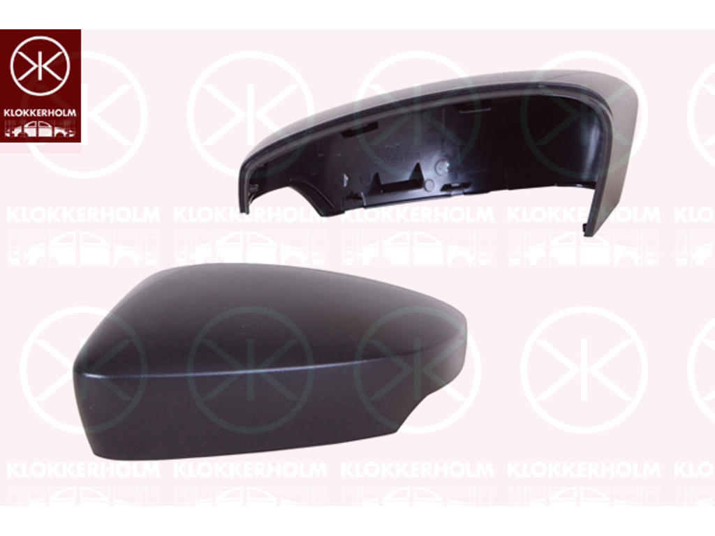 Housing, exterior mirror, Right, Light Function: for indicator, black