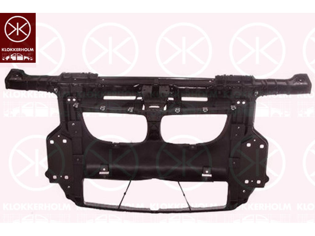 Radiator Support, for vehicles without active steering, Full Body Section, Plastic