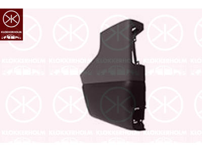 Bumper, w/primer, Left Rear, Corner Panel