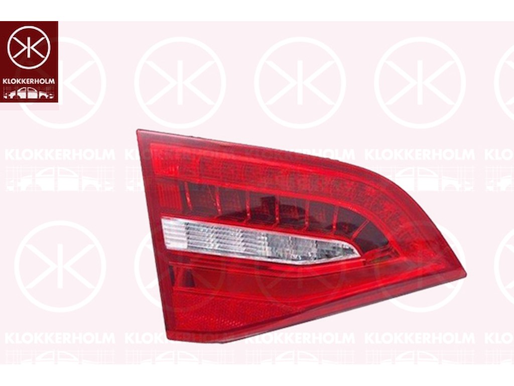 Задний фонарь, слева, внутренняя часть, светодиодный, с держателем лампы, AL