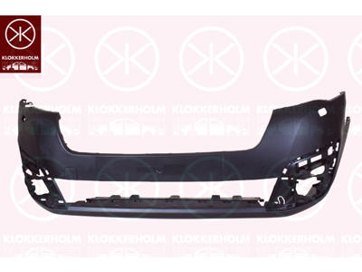 Bumper, Front, with holes for trim/protective strip, with hole(s) for washer nozzle, Trim Level: FACELIFT, Model Year from: 2015