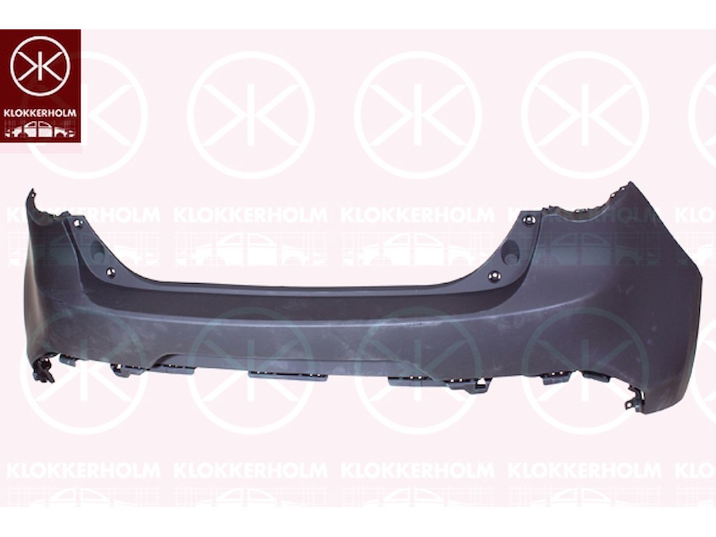 Stoßfänger, grundiert, hinten