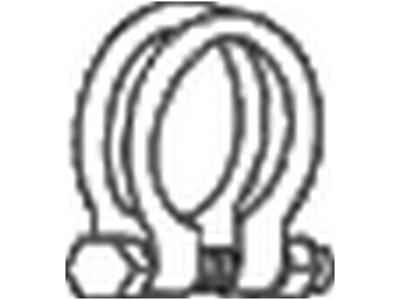 Klämma, avgassystem, Ø54mm, Gängmått: M8