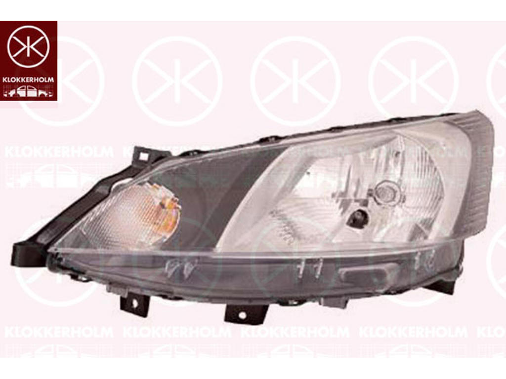 Headlight, Left, Vehicle Production Country: Spain, H4, without motor for headlamp levelling, Valeo
