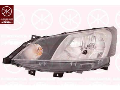 Headlight, Left, Vehicle Production Country: Spain, H4, without motor for headlamp levelling, Valeo