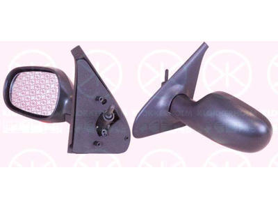 Exterior Mirror, Control: cable pull, Convex, Right