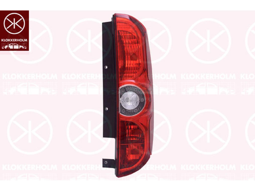 Tail Light Assembly, for vehicles with tailgate, without bulb holder, Right