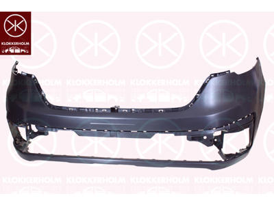 Bumper, Front, Smooth, Colour: matt black