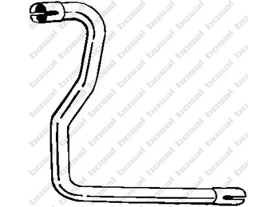 Exhaust Pipe, See accessories list for additionally required parts:  