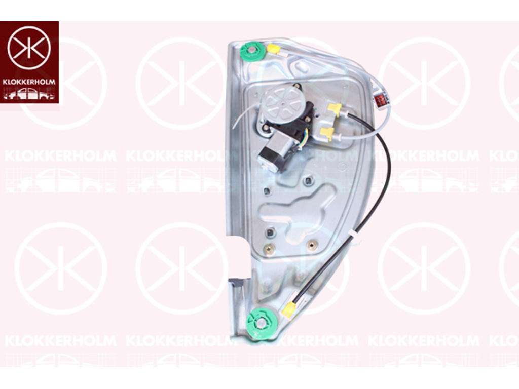 Window Regulator, 2/4-drs, OE-type, with electric motor, with comfort function, Electric, Left Rear, Number of pins: 6