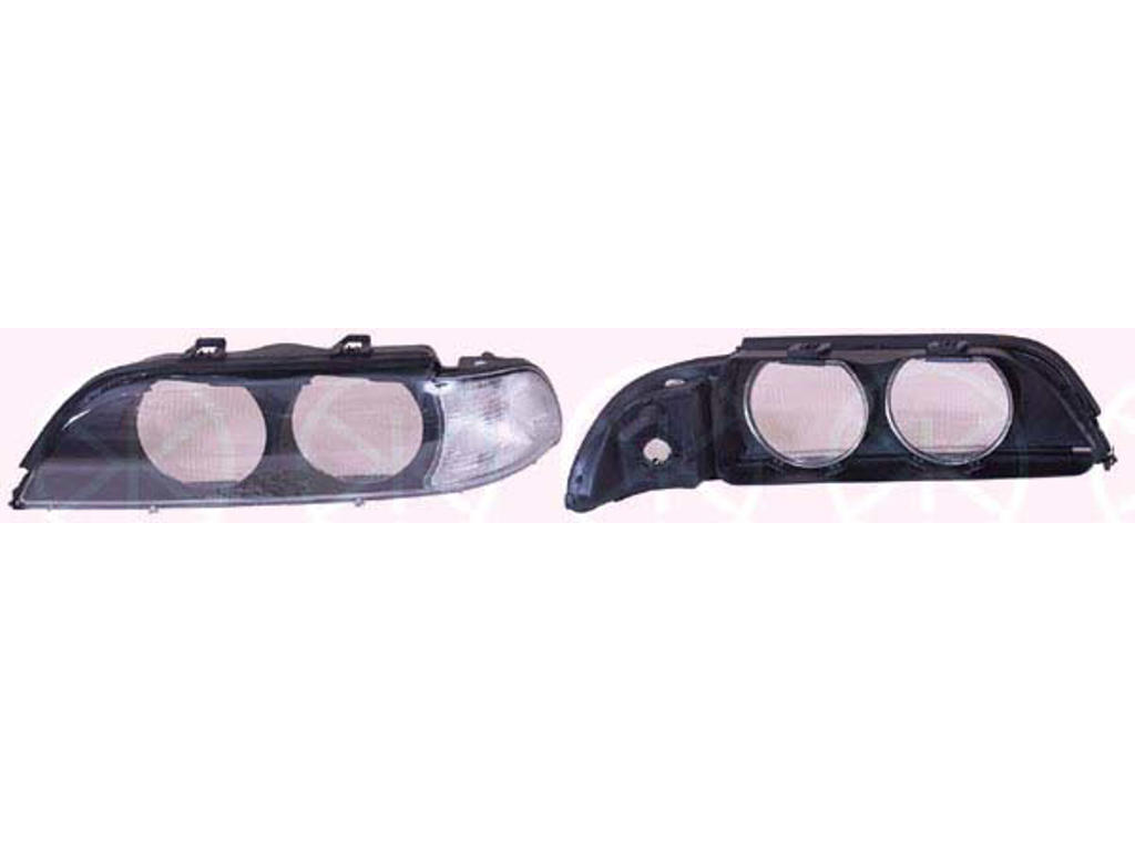 Diffusing Lens, headlight, Left, Indicator Colour: white, for vehicles without xenon light