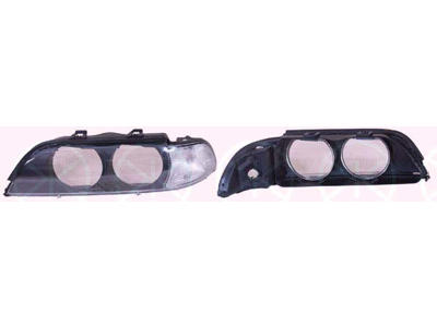 Diffusing Lens, headlight, Left, Indicator Colour: white, for vehicles without xenon light