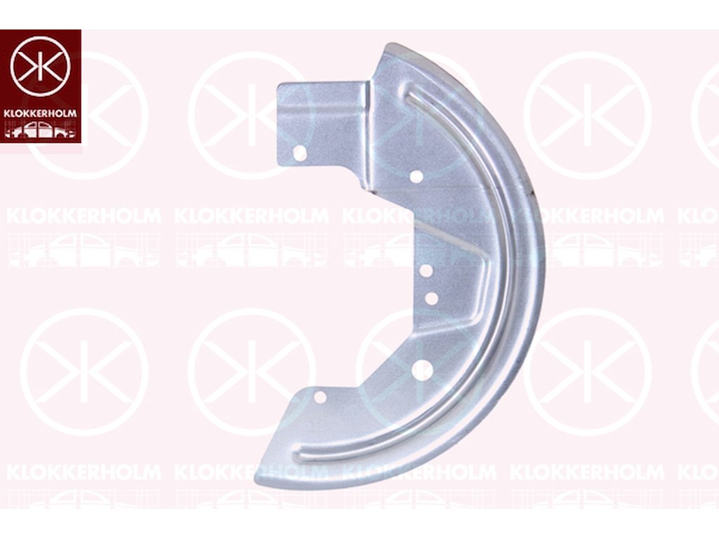 Bromssköld, framaxel vänster, för bromsskivediameter [mm]: 258, förzinkad