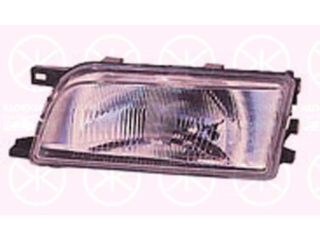 Headlight, H4, for vehicles without headlight levelling, Depo, Left, Illuminance [lx]: 17.5