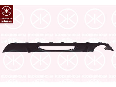 Spoiler, Rear, black, painted