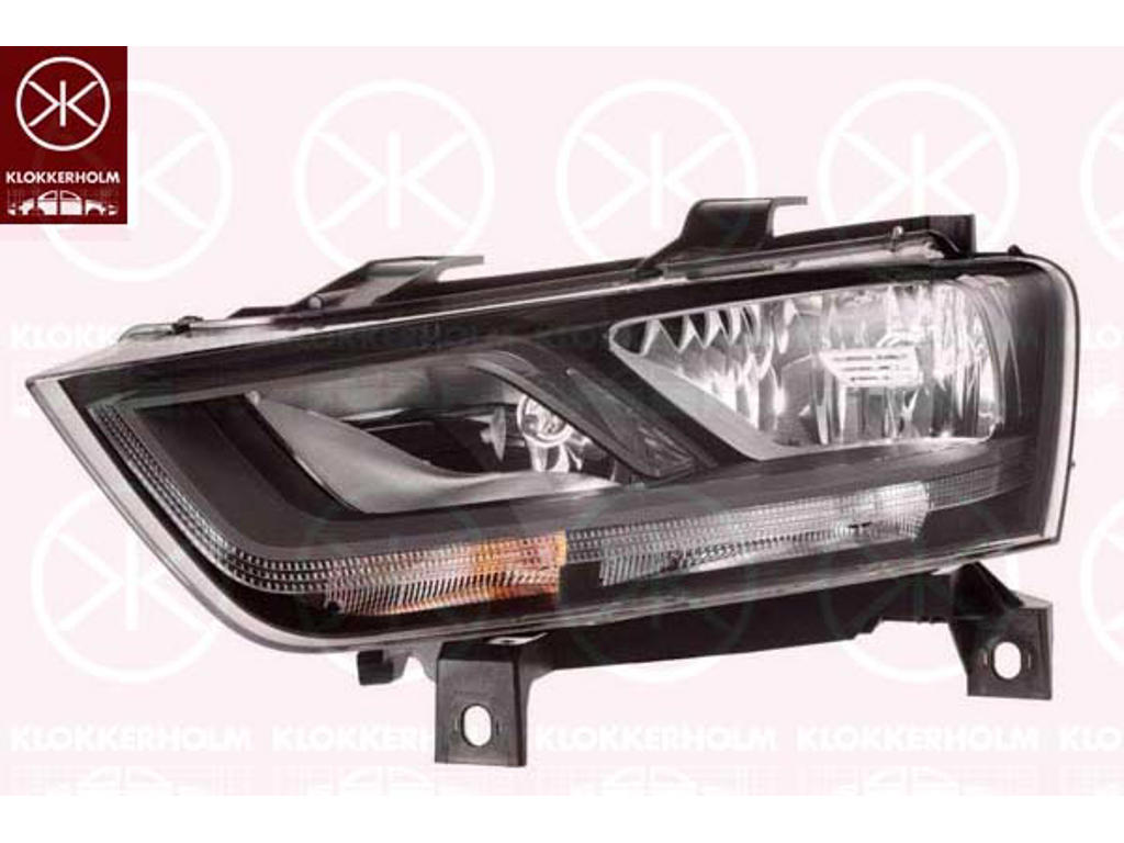 Headlight, Right, Illuminance [lx]: 17.5, H7/H7, with motor for headlamp levelling, ZKW