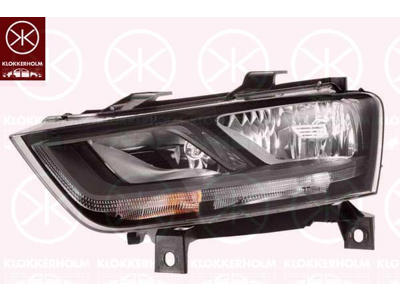 Headlight, Left, Illuminance [lx]: 17.5, H7/H7, with motor for headlamp levelling, ZKW