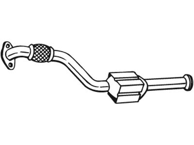 Catalytic Converter, with mounting parts, Emission Standard: Euro 2