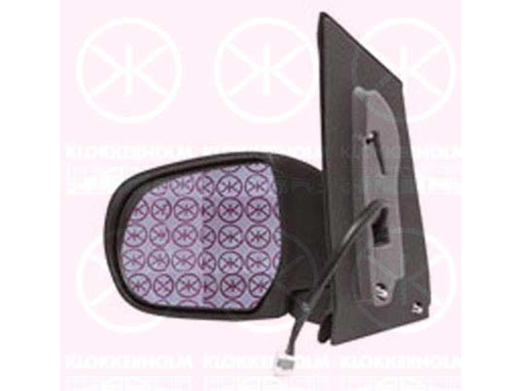Utv.spegel, m/grundlack, för el. spegelinställning, konvex, uppvärmbar, Höger