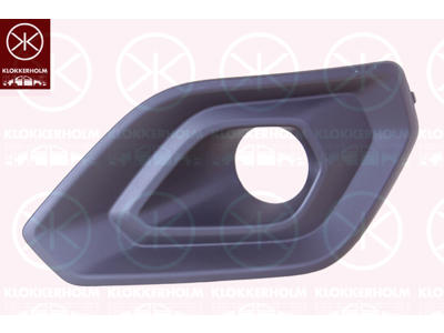Ventilation Grille, bumper, black, Left Front, with hole(s) for fog lights