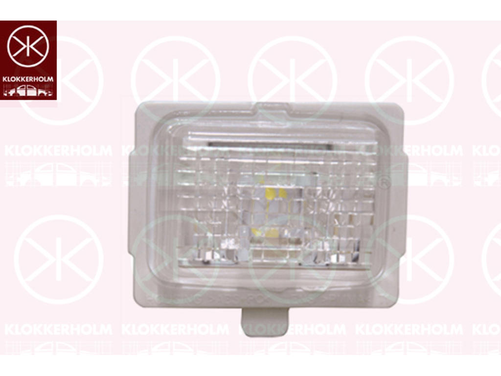 Licence Plate Light, LED, LED Colour: white-transparent