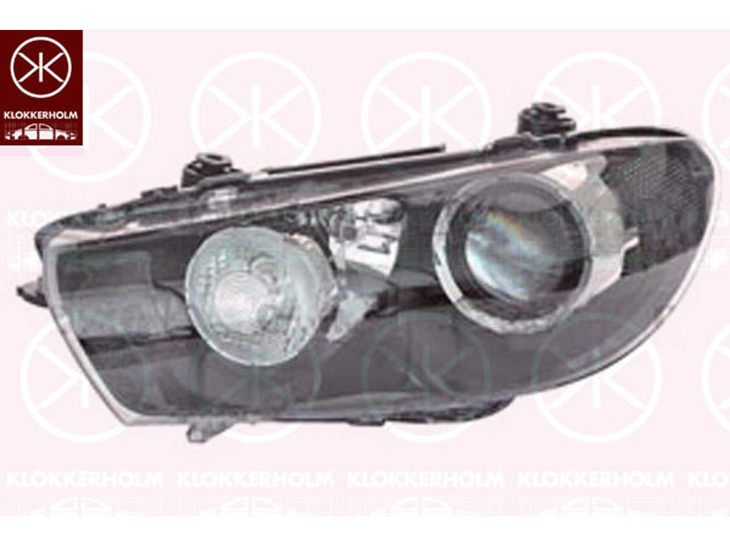 Forlygte, uden styreenhed til Xenon, med kurvelys, Bi-Xenon, med indstillingsmotor for LWR, Valeo, venstre, Lysstyrke [lx]: 20