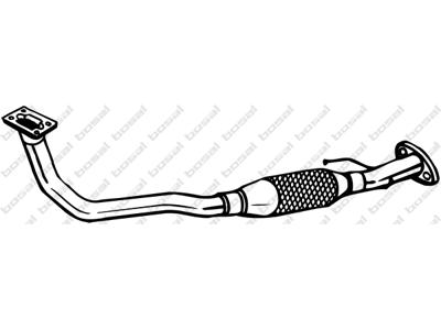 Exhaust Pipe, See accessories list for additionally required parts:  